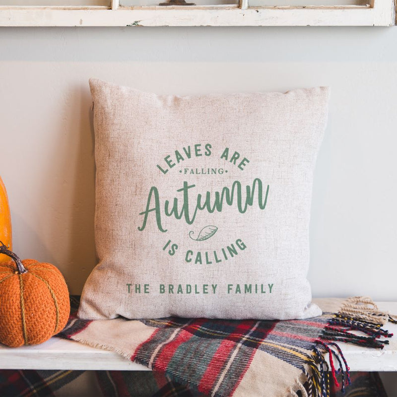 Corporate | Personalized Fall Throw Pillow Covers