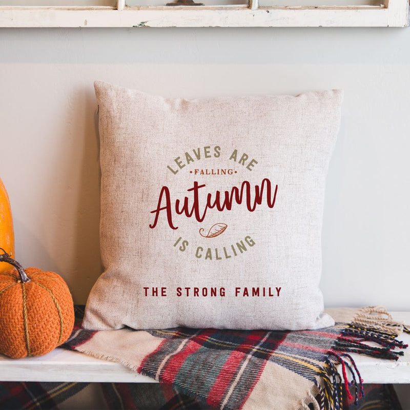Personalized Fall Throw Pillow Covers