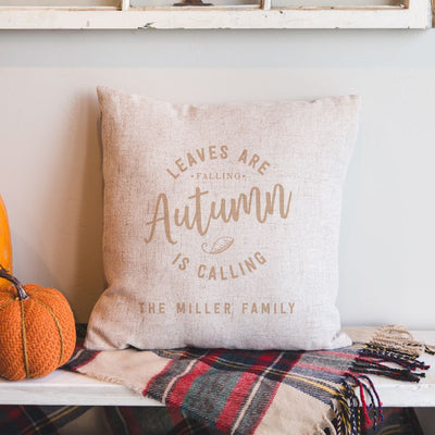 Personalized Fall Throw Pillow Covers
