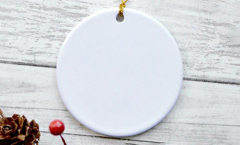 Personalized Photo Ceramic Christmas Ornaments