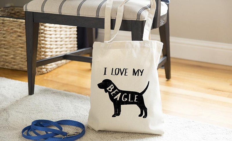 Personalized Dog Breed Tote Bags