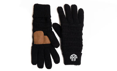 Personalized Monogrammed Knit Gloves