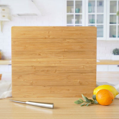 Personalized Bamboo Cutting Board 11x13 - Flourish Monogram