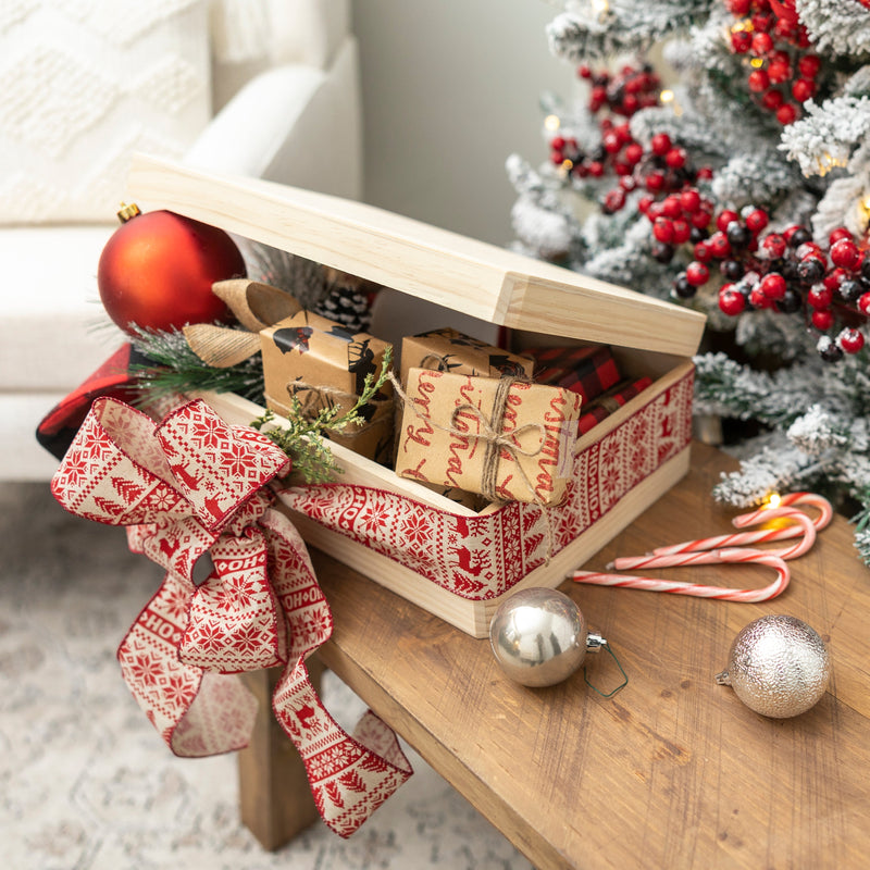 Personalized Christmas Eve Pine Wooden Boxes