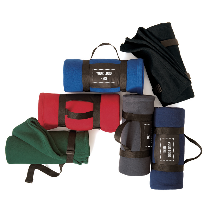 Fleece Blanket with Carrying Strap. BP20