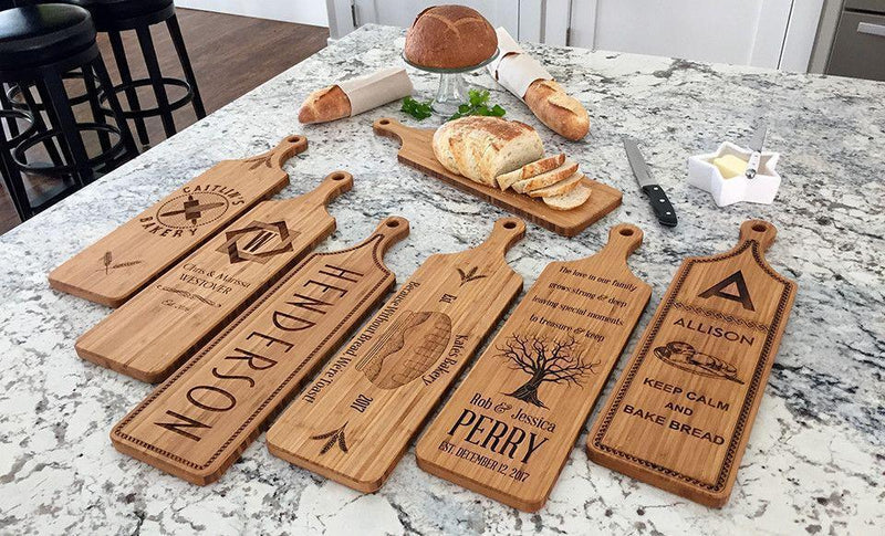 Pivot - Personalized Bamboo Bread Boards