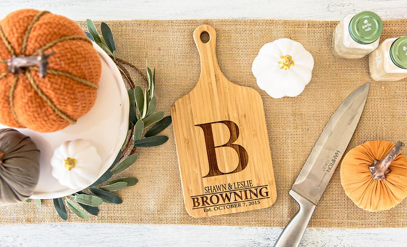 American Pacific Mortgage - Personalized Handled Bamboo Serving Boards