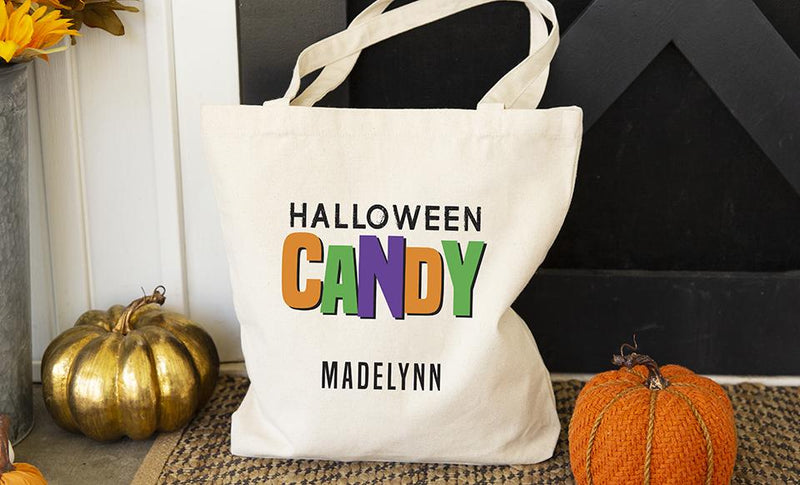Personalized Halloween Tote Bags
