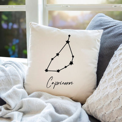 Personalized Zodiac Sign Throw Pillow