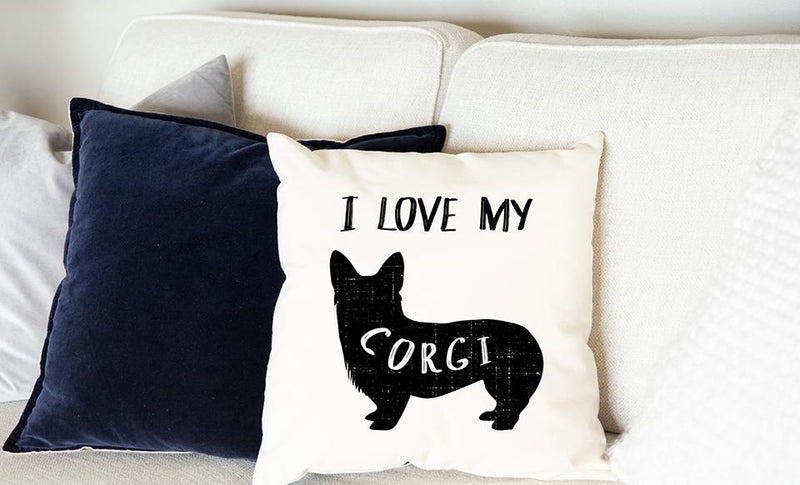 Personalized Dog Breed Throw Pillow Covers