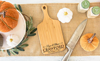 American Pacific Mortgage - Personalized Handled Bamboo Serving Boards