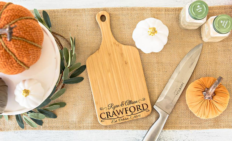 Personalized Handled Bamboo Serving Boards! 8 Amazing Designs!