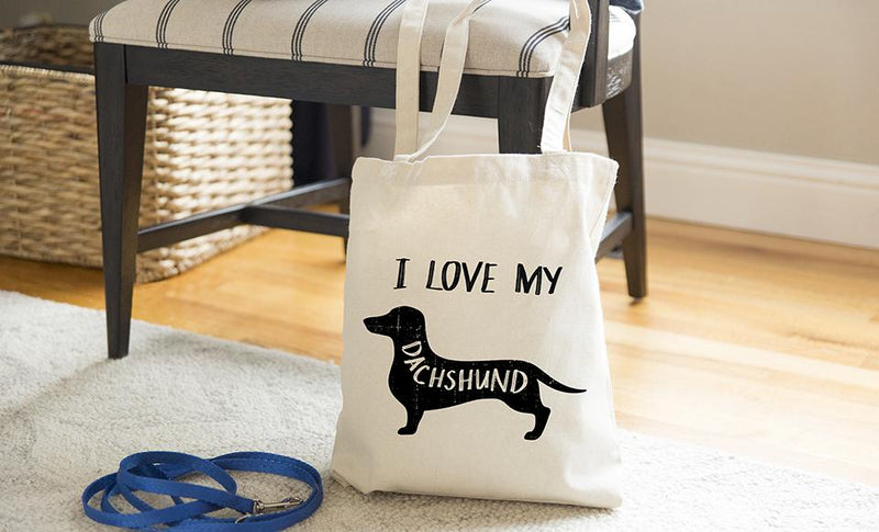 Personalized Dog Breed Tote Bags