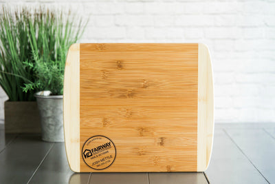Delaware Fairway - Personalized 8.5x11 Two Tone Cutting Board (Rounded Edge)