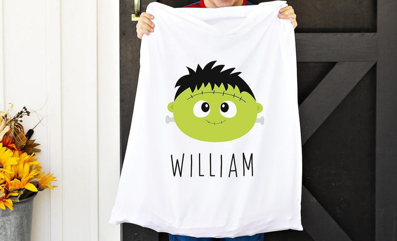 Spook-tacular Personalized Halloween Pillowcase Trick-or-Treat Bags