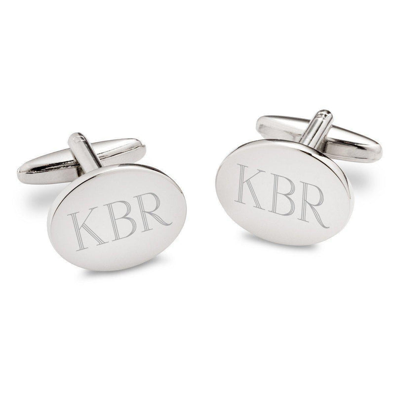 Personalized Modern Oval Cufflinks - - JDS