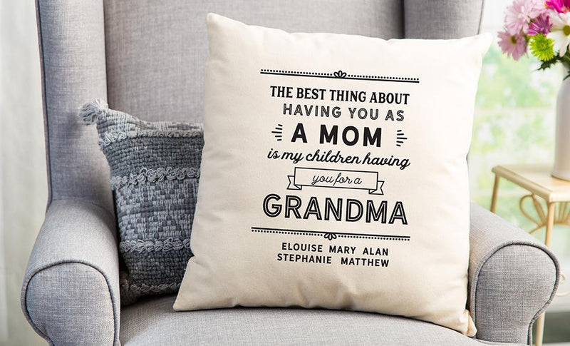 Personalized Throw Pillow Covers for an Awesome Mom