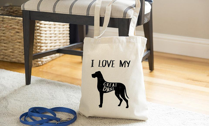 Personalized Dog Breed Tote Bags