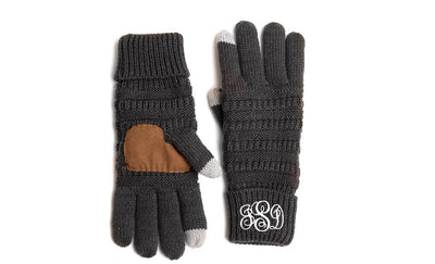 Personalized Monogrammed Knit Gloves