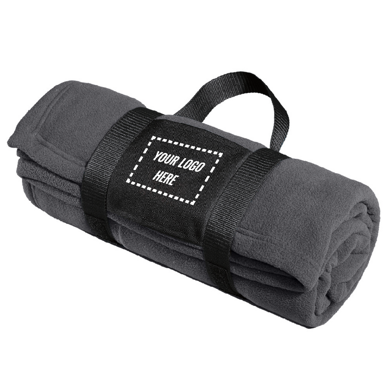 Fleece Blanket with Carrying Strap. BP20