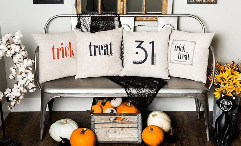 Personalized Halloween Throw Pillow Covers