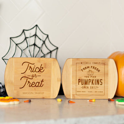 Personalized Halloween Cutting Rounded Edge Bar Board