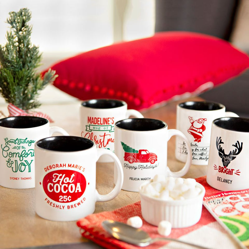 Personalized Holiday Mugs