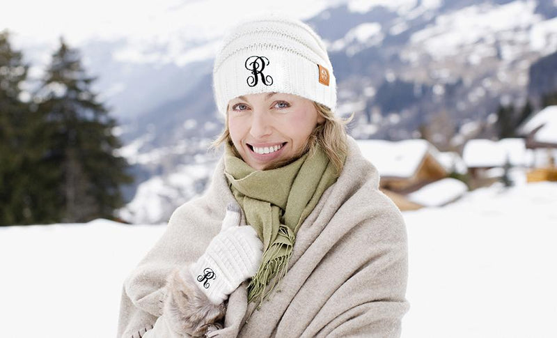 Personalized Beanie and Glove Set