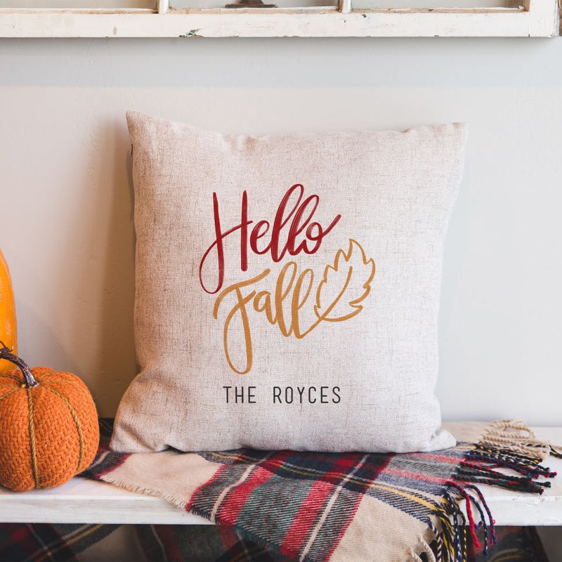 Personalized Fall Throw Pillow Covers