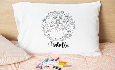 Personalized Princess Coloring Pillowcases