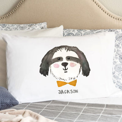 Personalized Whimsical Dog and Cat Pillowcases