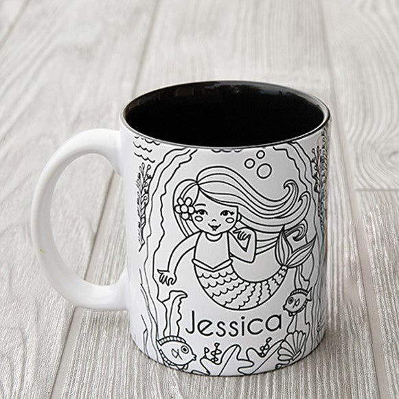Personalized Coloring Mugs (Markers not included)