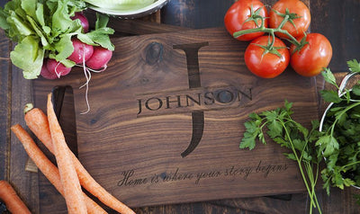 Preferred Rate - Personalized 11x17 Walnut Cutting Board
