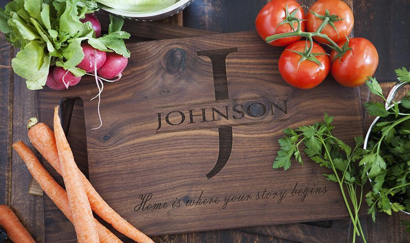 Preferred Rate - Personalized 11x17 Walnut Cutting Board