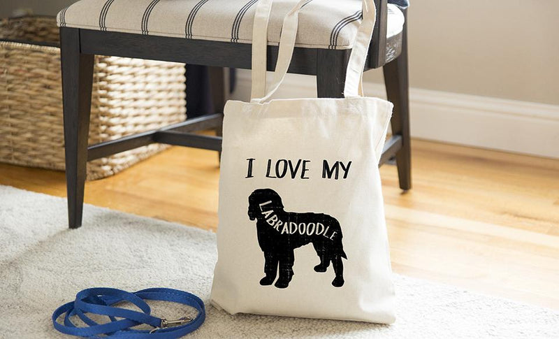 Personalized Dog Breed Tote Bags