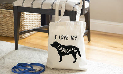 Personalized Dog Breed Tote Bags