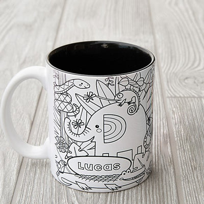 Personalized Coloring Mugs (Markers not included)