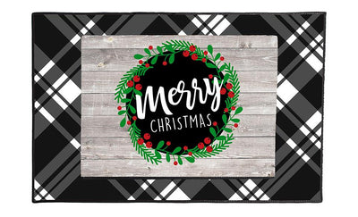 Personalized Layered Christmas Doormat Sets