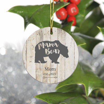 Personalized Family Ornament - Christmas - Bear Family - MamaBear - JDS
