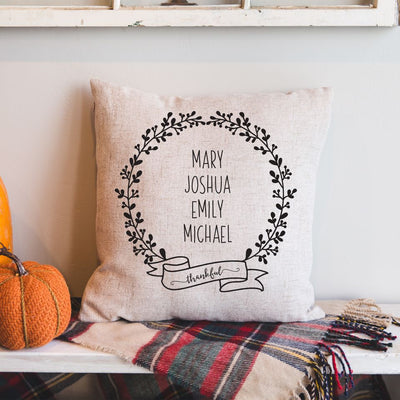 Personalized Fall Throw Pillow Covers