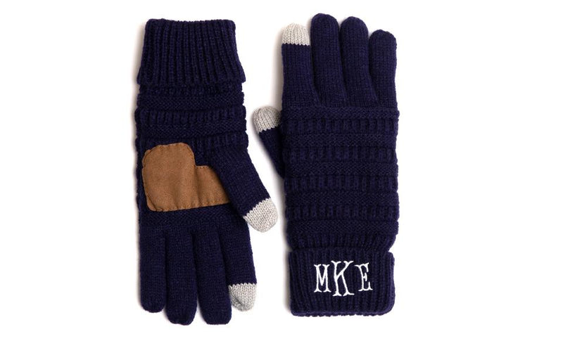 Personalized Monogrammed Knit Gloves