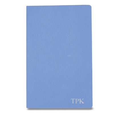 Personalized Moleskine® Notebook – Powder Blue - Silver - JDS