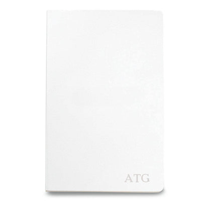 Personalized Moleskine® Notebook – Matte White - Blind - JDS