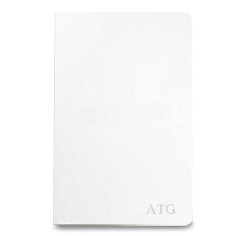 Personalized Moleskine® Notebook – Matte White - Blind - JDS