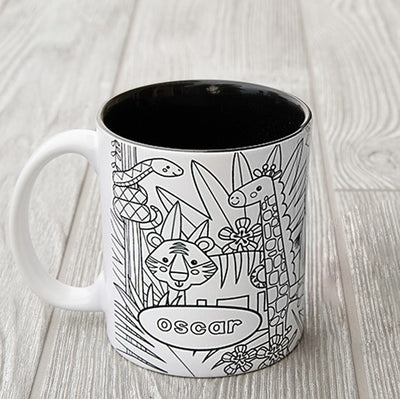 Personalized Coloring Mugs (Markers not included)