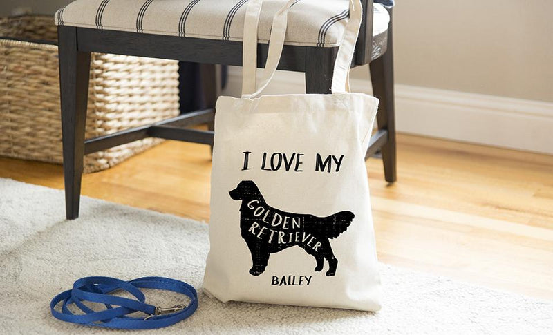Personalized Dog Breed Tote Bags