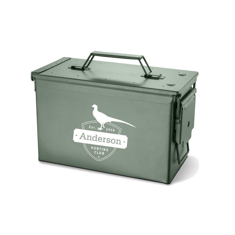 Personalized Metal Box - Multiple Designs - Pheasant - JDS