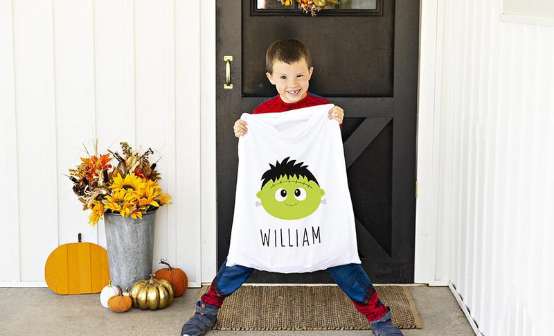 Spook-tacular Personalized Halloween Pillowcase Trick-or-Treat Bags