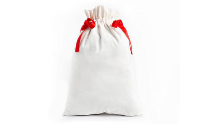 Personalized Drawstring Santa Gift Bag