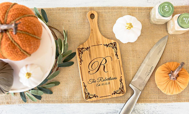 Guild Mortgage - Personalized Handled Bamboo Serving Boards
